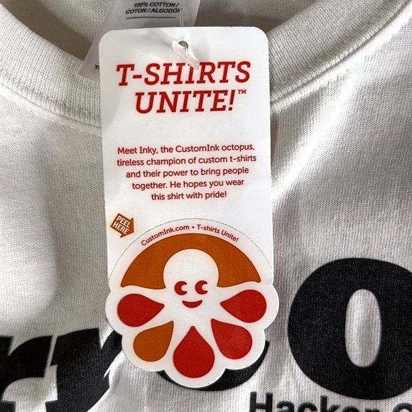 GrrCon Hacker Cybersecurity Convention T-Shirt Youth Medium White Dinosaur NEW - Picture 6 of 8